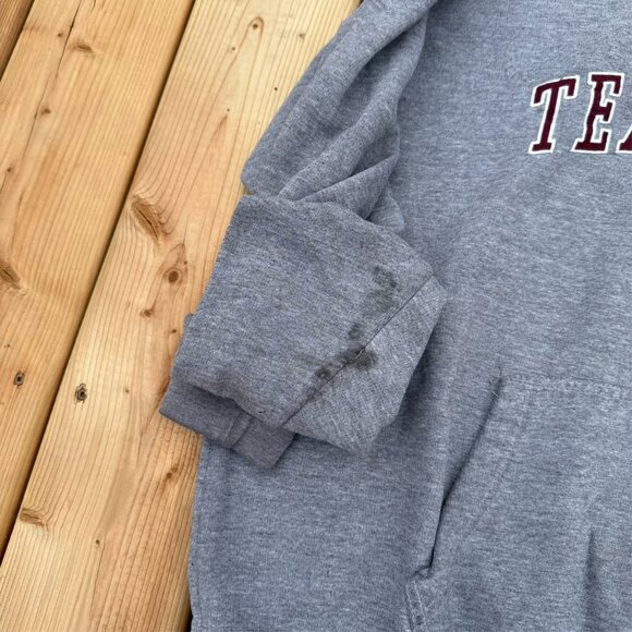 Vintage Texas A&M Hoodie NCAA Pullover Embroidered Grey XXL - Picture 6 of 8